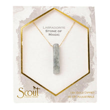Load image into Gallery viewer, Stone Point Necklace - Labradorite/Stone of Magic