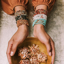 Load image into Gallery viewer, White Fossil Jasper - The Supreme Nurturer - Stone Wrap Bracelet/Necklace