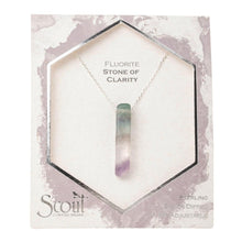 Load image into Gallery viewer, Stone Point Necklace - Fluorite/Stone of Clarity