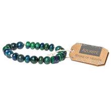 Load image into Gallery viewer, Azurite Stone Bracelet - Stone of Heaven