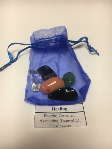 Crystal Healing Bag - Wellness and Healing