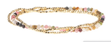 Load image into Gallery viewer, Delicate Stone Tourmaline - Stone of Healing / Gold - Bracelet/Necklace