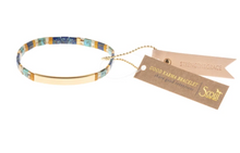Load image into Gallery viewer, Good Karma Miyuki Bracelet | Strength & Grace - Indigo/Gold