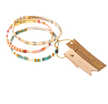 Load image into Gallery viewer, Good Karma Miyuki Bracelet | Strength & Grace - Indigo/Gold