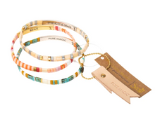 Load image into Gallery viewer, Good Karma Miyuki Bracelet | Brave - Gray/Black/Silver