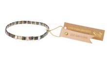 Load image into Gallery viewer, Good Karma Miyuki Charm Bracelet | Love Always Wins - Eclipse/Sparkle/Silver