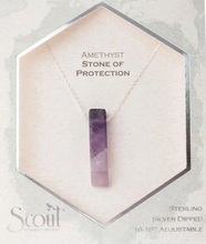 Load image into Gallery viewer, Stone Point Necklace - Amethyst/Stone of Protection