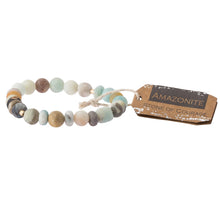 Load image into Gallery viewer, Amazonite Stone Bracelet - Stone of Courage