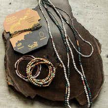Load image into Gallery viewer, White Fossil Jasper - The Supreme Nurturer - Stone Wrap Bracelet/Necklace