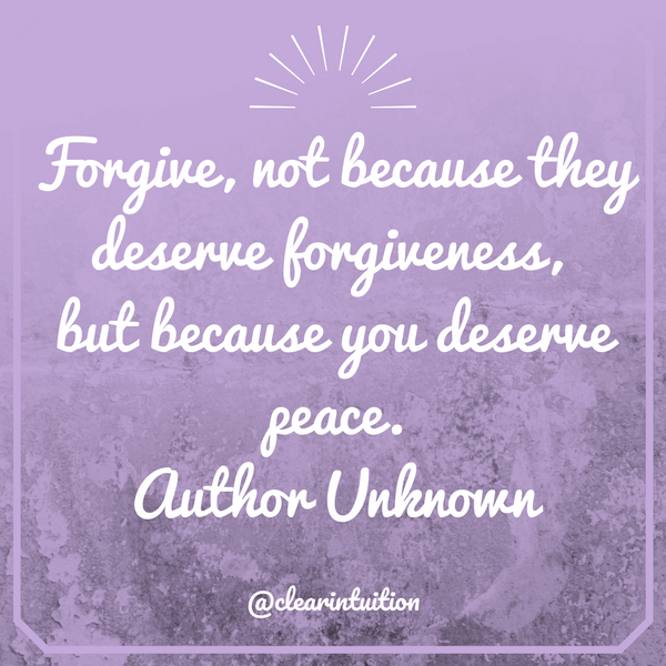 Forgiveness Sets You Free