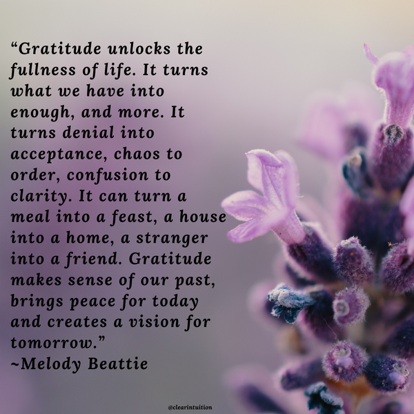 Gratitude Connects Us to the Divine