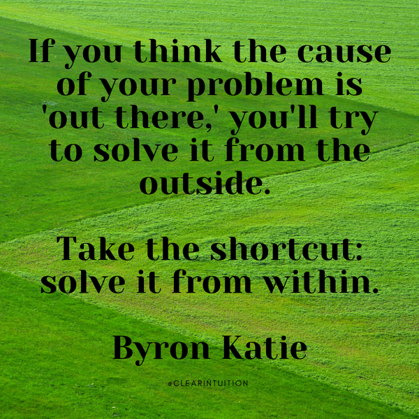 The Problem Isn't "Out There"