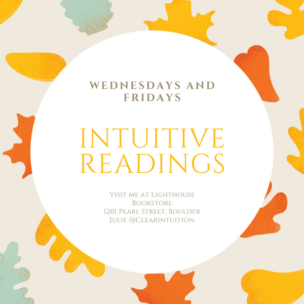 Intuitive Readings at Lighthouse Bookstore in Boulder - November 11, 2020