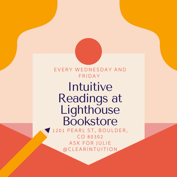 Intuitive Readings at Lighthouse Bookstore Today - August 19, 2020