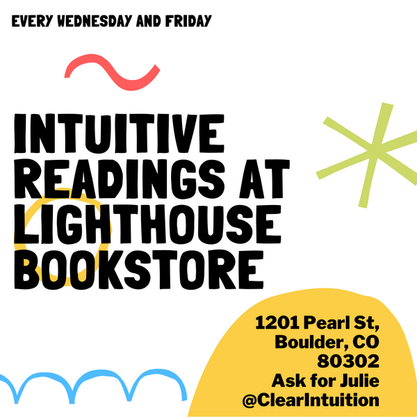 Intuitive Readings at Lighthouse Bookstore - July 10, 2020