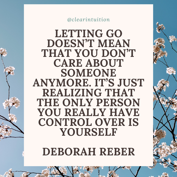 Letting Go Doesn't Mean You Don't Care