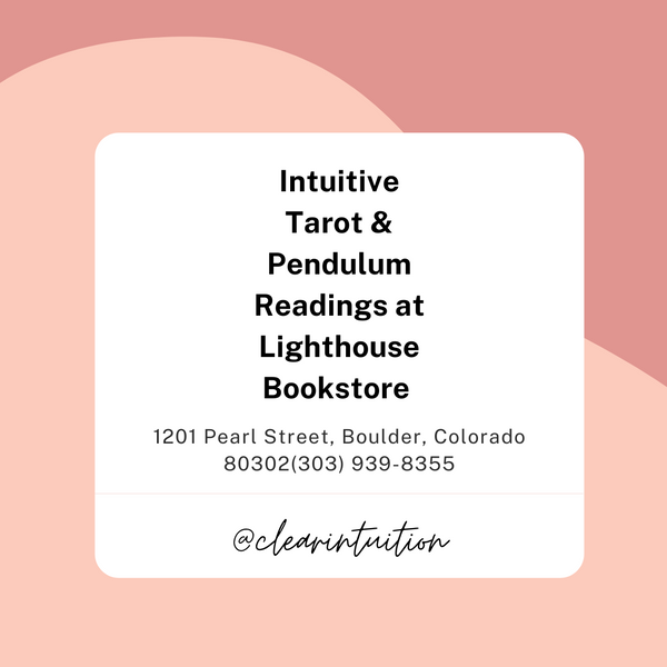 Intuitive Tarot and Pendulum Readings at Lighthouse Bookstore - August 28, 2020