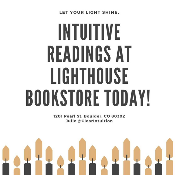 Intuitive Tarot and Pendulum Readings Today at Lighthouse Bookstore