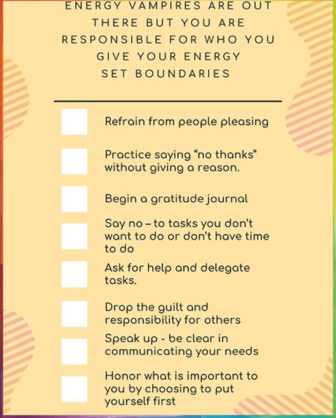 Claim Your Energy from Energy Vampires