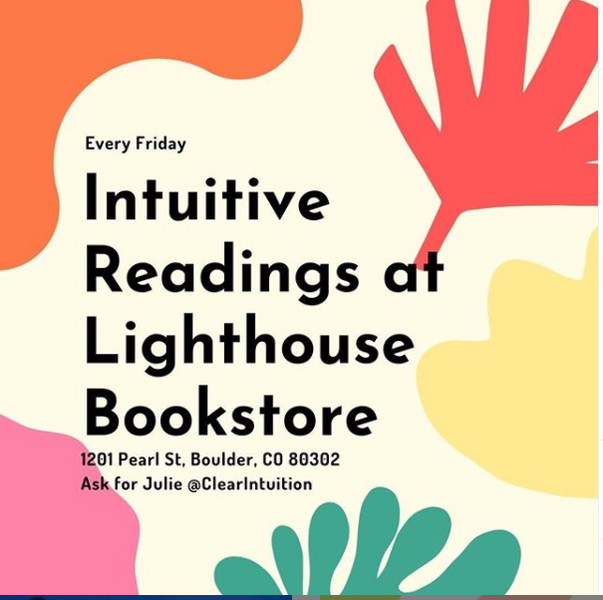Intuitive Readings Today At Lighthouse Bookstore