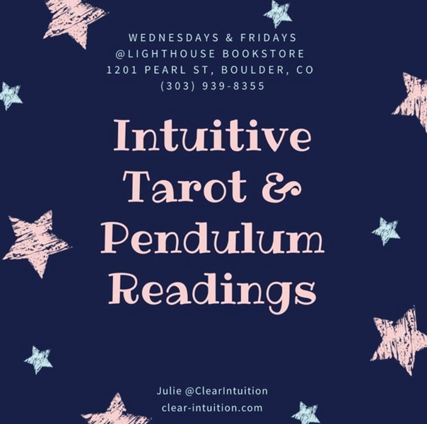 Intuitive Tarot and Pendulum Readings at Lighthouse Bookstore - January 22,2021