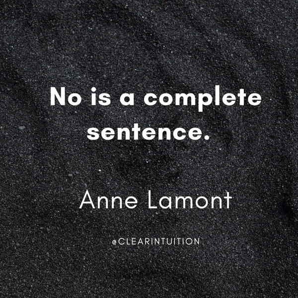 No Doesn't Mean You Have to Explain Yourself