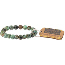Load image into Gallery viewer, African Turquoise Stone Bracelet - Stone of Transformation