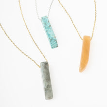 Load image into Gallery viewer, Stone Point Necklace - Moonstone/Stone of Balance
