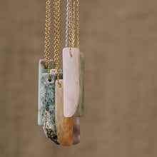Load image into Gallery viewer, Stone Point Necklace - Moonstone/Stone of Balance