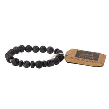 Load image into Gallery viewer, Lava Stone Bracelet - Stone of Strength