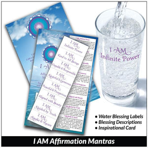 I AM Affirmation Mantras - Water Blessing Label®