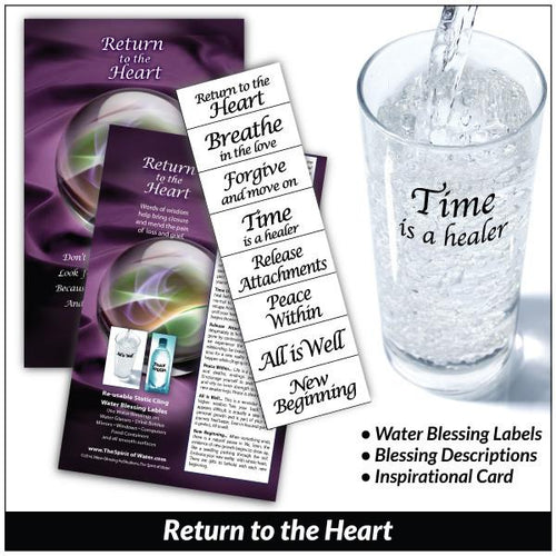 Return to the Heart - Water Blessing Label®